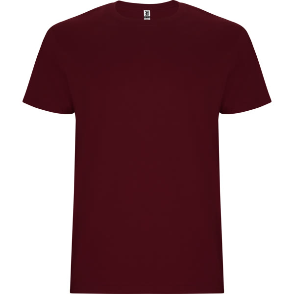 Camiseta de algodón Stafford en color granate